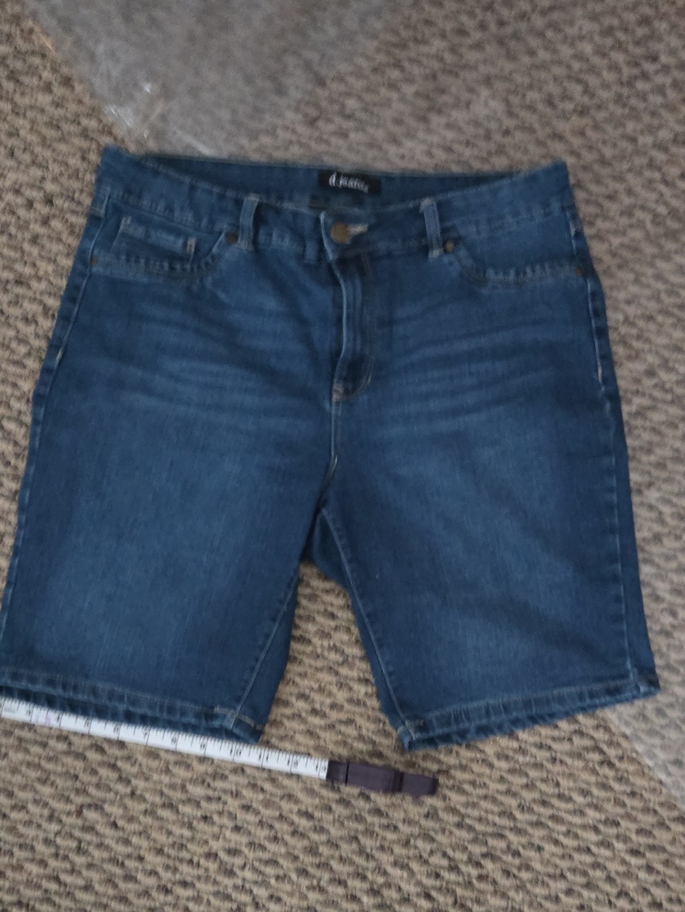 d. jeans Dark Blue Denim Women's Shorts
